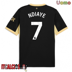 Manchester City Iliman Ndiaye #7 Seconda Maglia 2026-27 Manica Corta